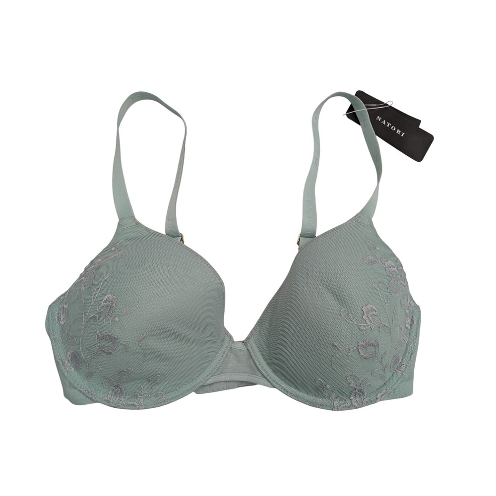 Natori 721330 Flawless Contour Underwire Bra Size 32C Light Blue NWT $79